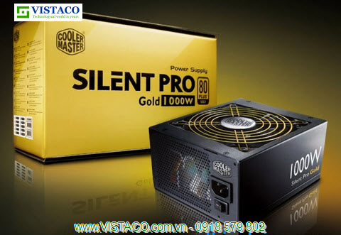 Nguồn 1000W Cooler Master  V2.3 SILENT PRO GOLD